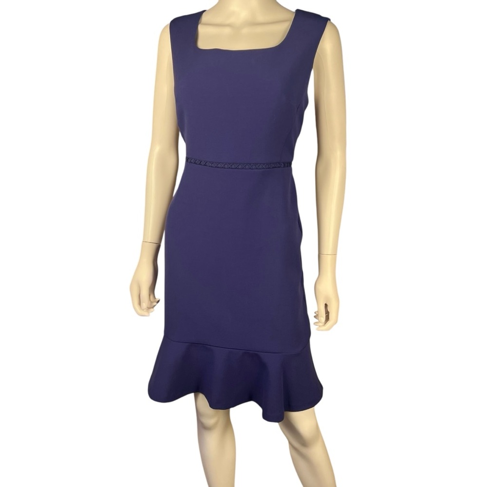 AnnTaylor Petites Ruffle Hem Sheath Dress